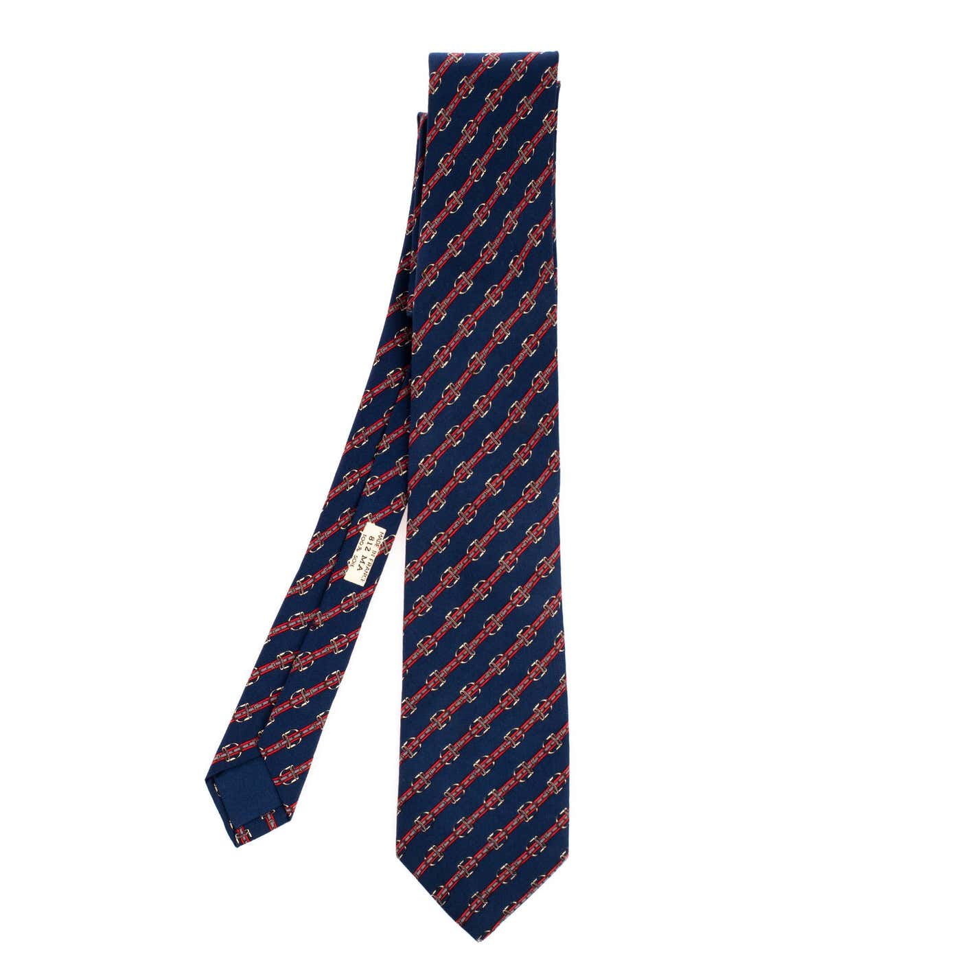 Hermes Navy Bleu Cravat In Silk For Sale at 1stDibs