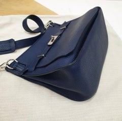 Hermès Navy Blue Clemence Jypsiere 28
