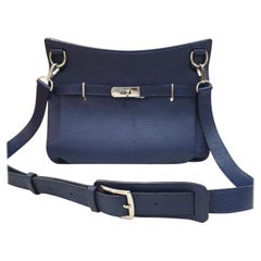 Hermès Navy Blue Clemence Jypsiere 28