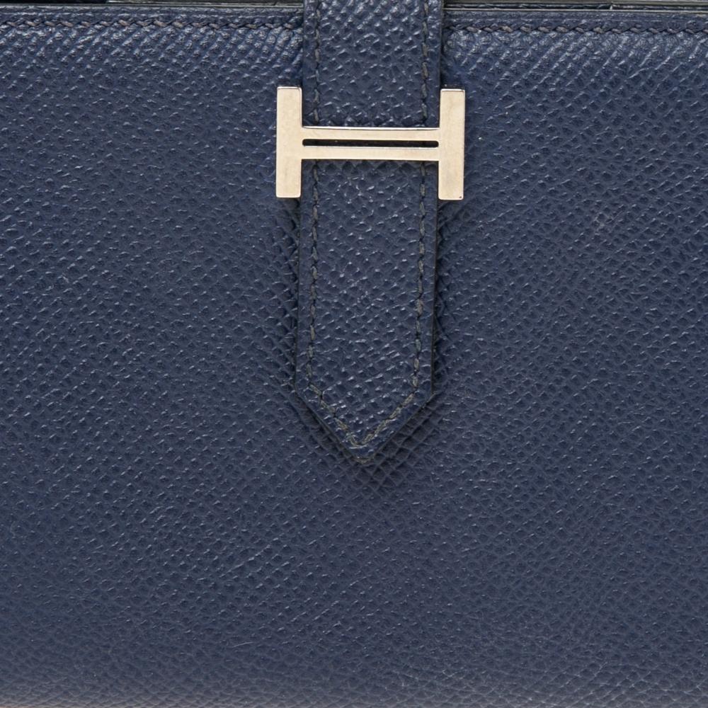 hermes bearn wallet blue