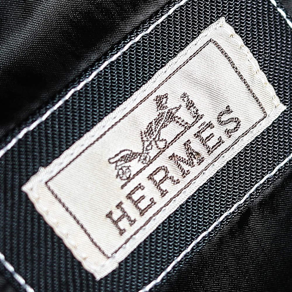 Hermes Navy Blue Fur & Twill Paneled Zipped Sleeveless Vest L 1