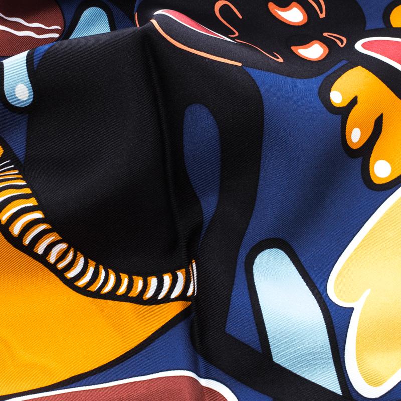 Complete your ensembles with a touch of luxury using this Hermes scarf! Designed in Lilanga prints with hemmed edges, the silk scarf simply delights. It will surely make one stylish accessory in your closet.

Includes: The Luxury Closet Packaging

