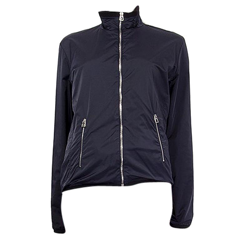 HERMES navy blue nylon WINDBREAKER Jacket XL at 1stDibs hermes windbreaker, navy blue