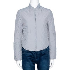Hermes Navy Blue Quilted Reversible Jacket XS