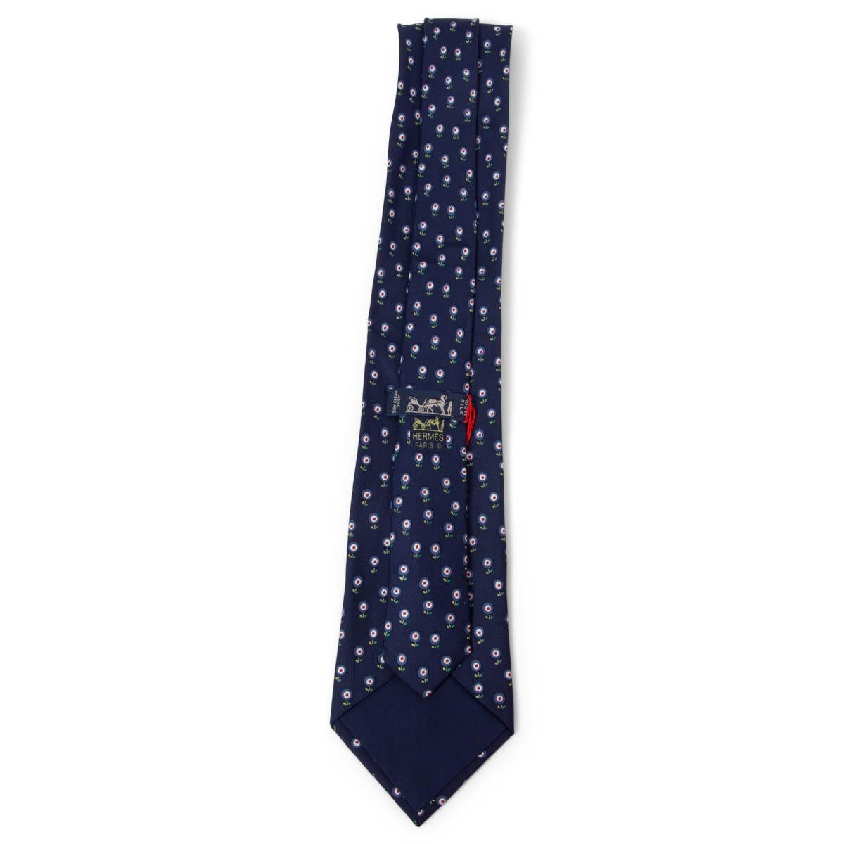 hermes floral tie