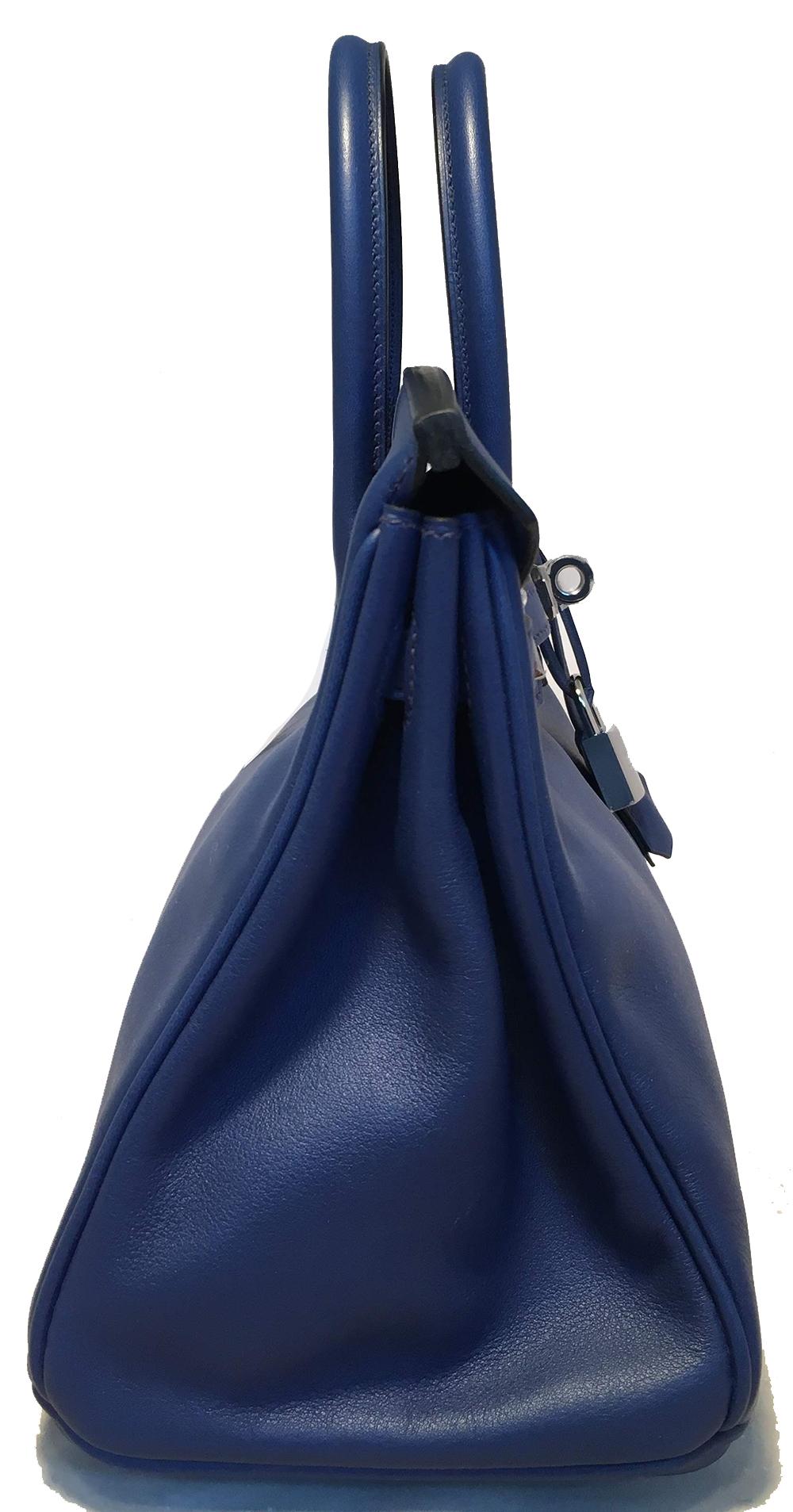 hermes navy blue bag