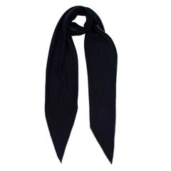Hermes Navy Cashmere & Silk Blend Large Losange Scarf