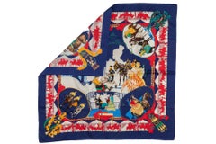 Foulard en soie Hermes Navy Feria de Sevilla