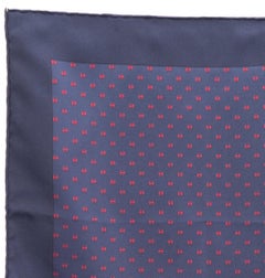 Hermes Navy Gavroche Silk Scarf