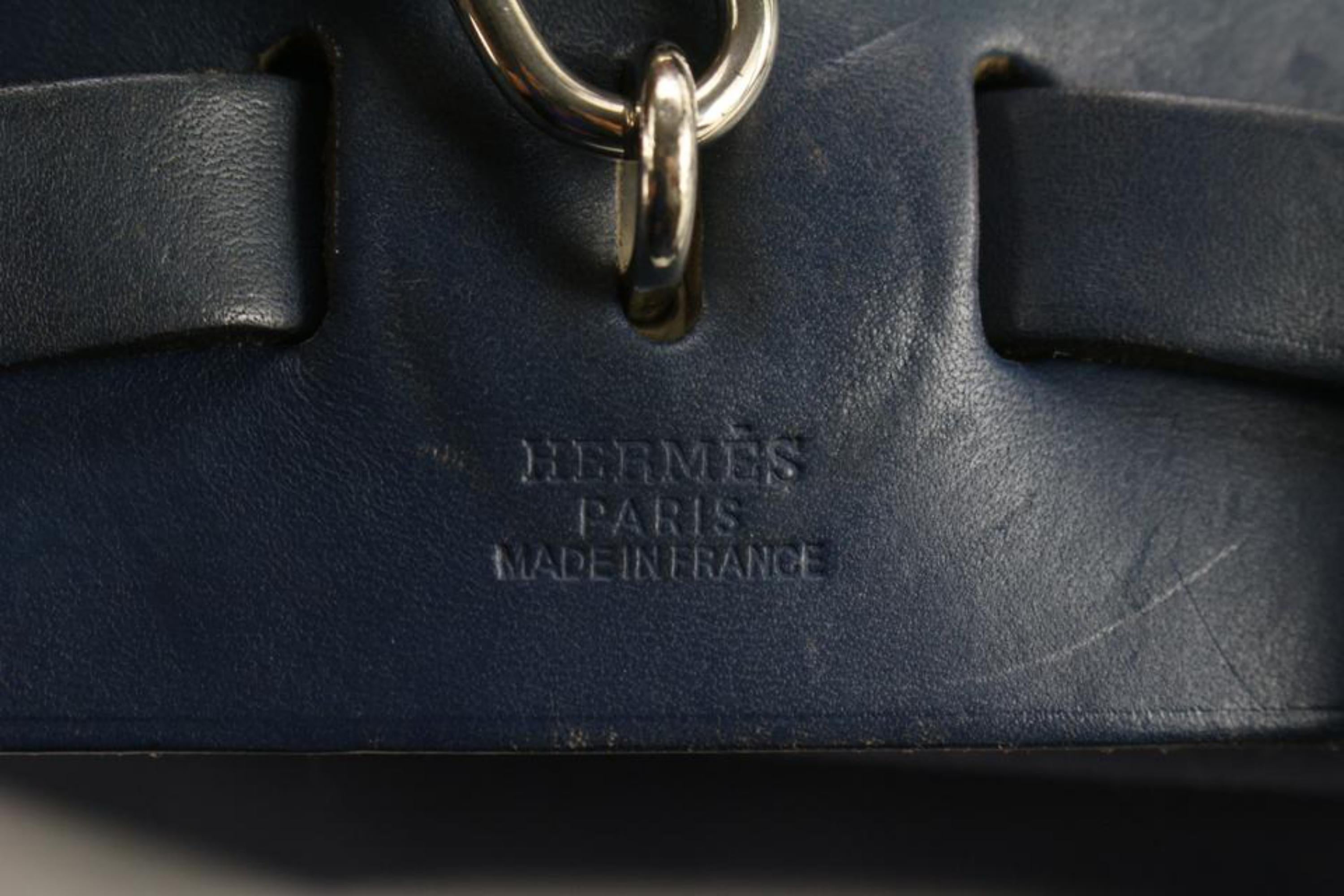 Hermès Navy Herbag Backpack Sac a Dos 15h712s 3