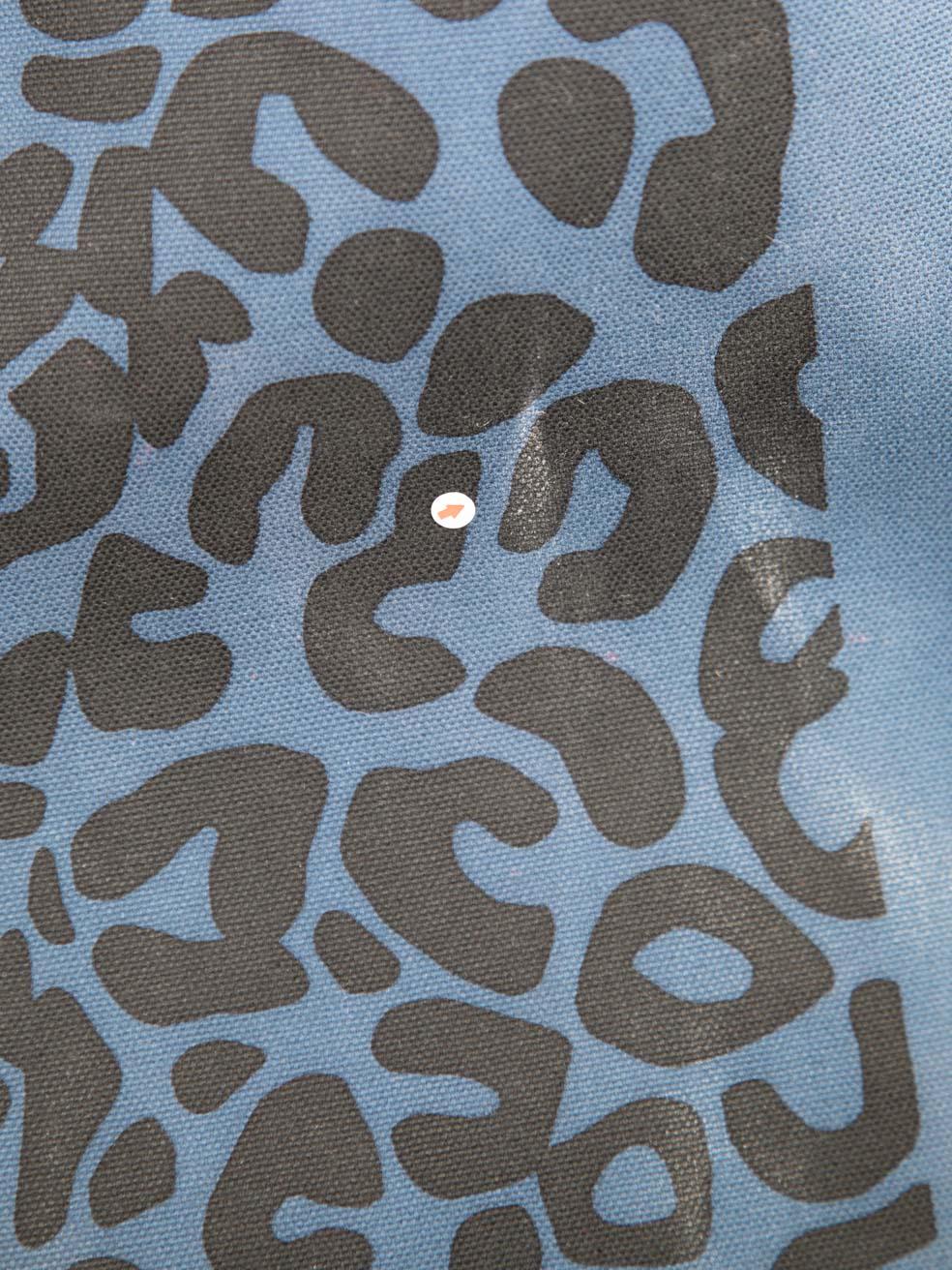 Hermès Navy Leopard Pattern Large Tote Bag 3