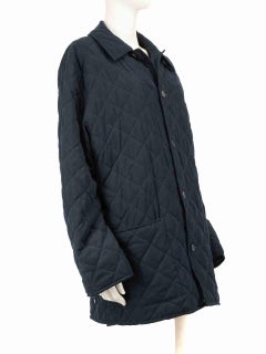 Hermès Navy Quilted Jacket Size 5XL