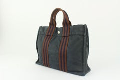 Hermès Navy Striped Fourre Tout PM Tote Bag 1216h2