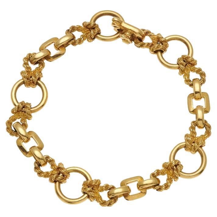 HERMES Woven Link Bracelet For Sale at 1stDibs