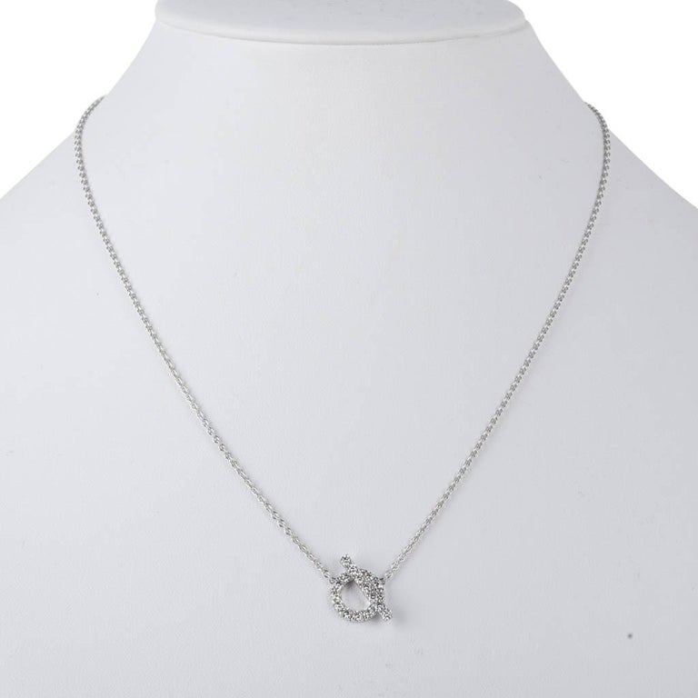 Hermes Necklace Finesse Diamond 18K White Gold New at 1stDibs hermes