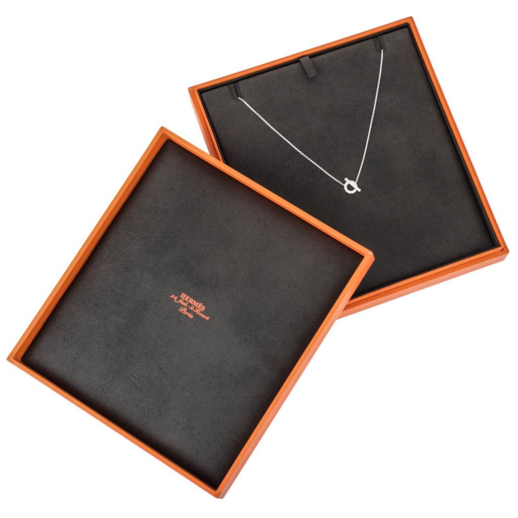 Hermes Necklace Finesse Diamond 18K White Gold New 1