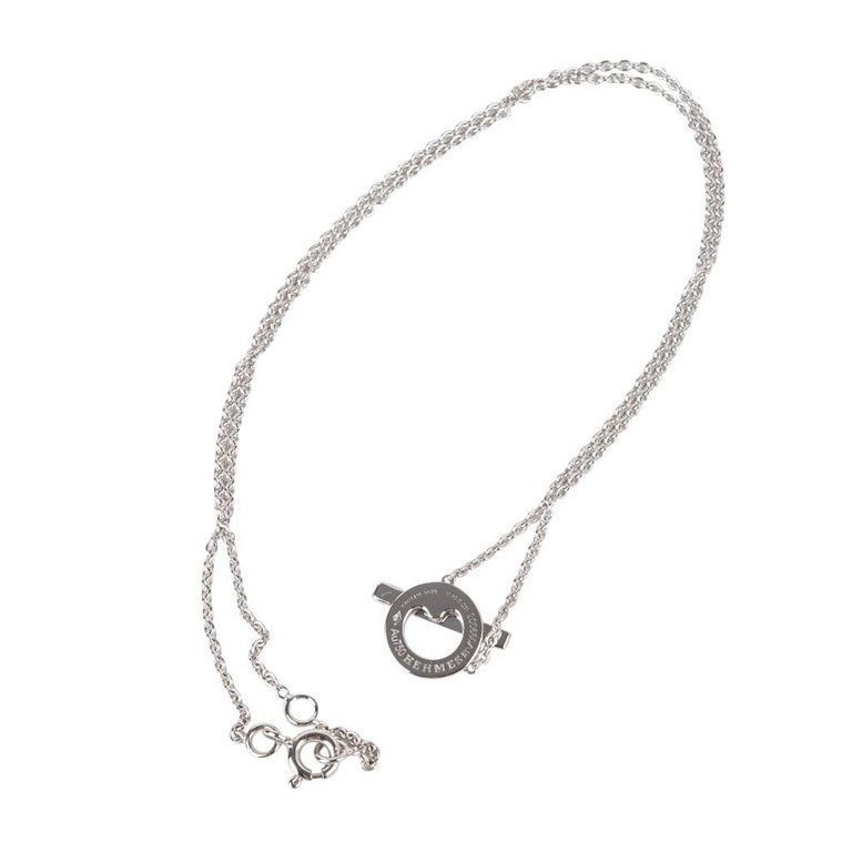 Hermes Necklace Finesse Diamond 18K White Gold New at 1stDibs hermes