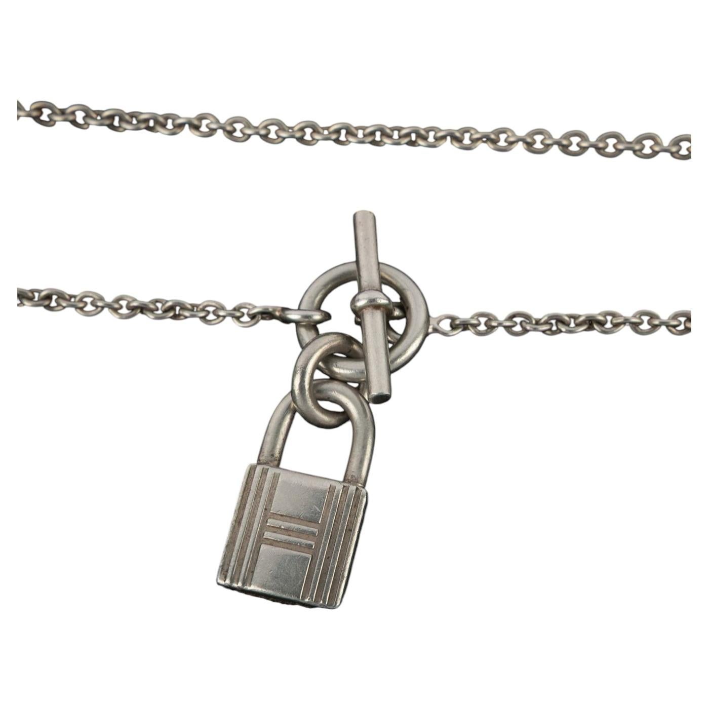 Hermes necklace 'Kelly padlock' by Pierre Hardy circa 2000 For Sale