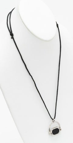 Hermès Necklace Silver Snake Skin