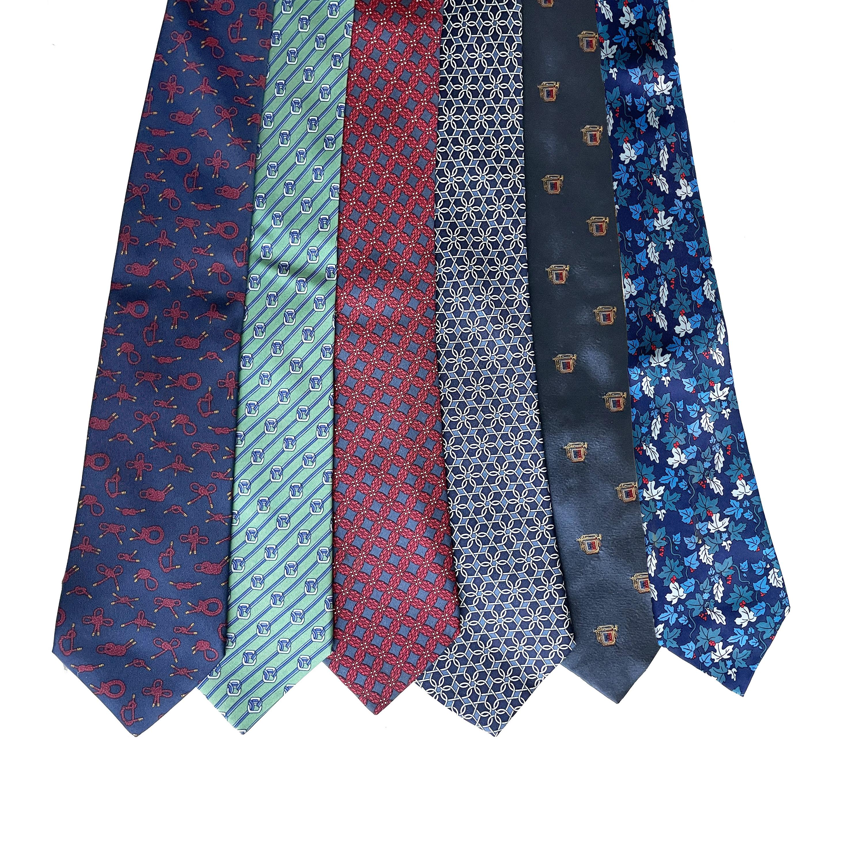 Women's or Men's Hermes Necktie Lot of 34 Ties Mens Luxury Silk Rare Vintage Patterns