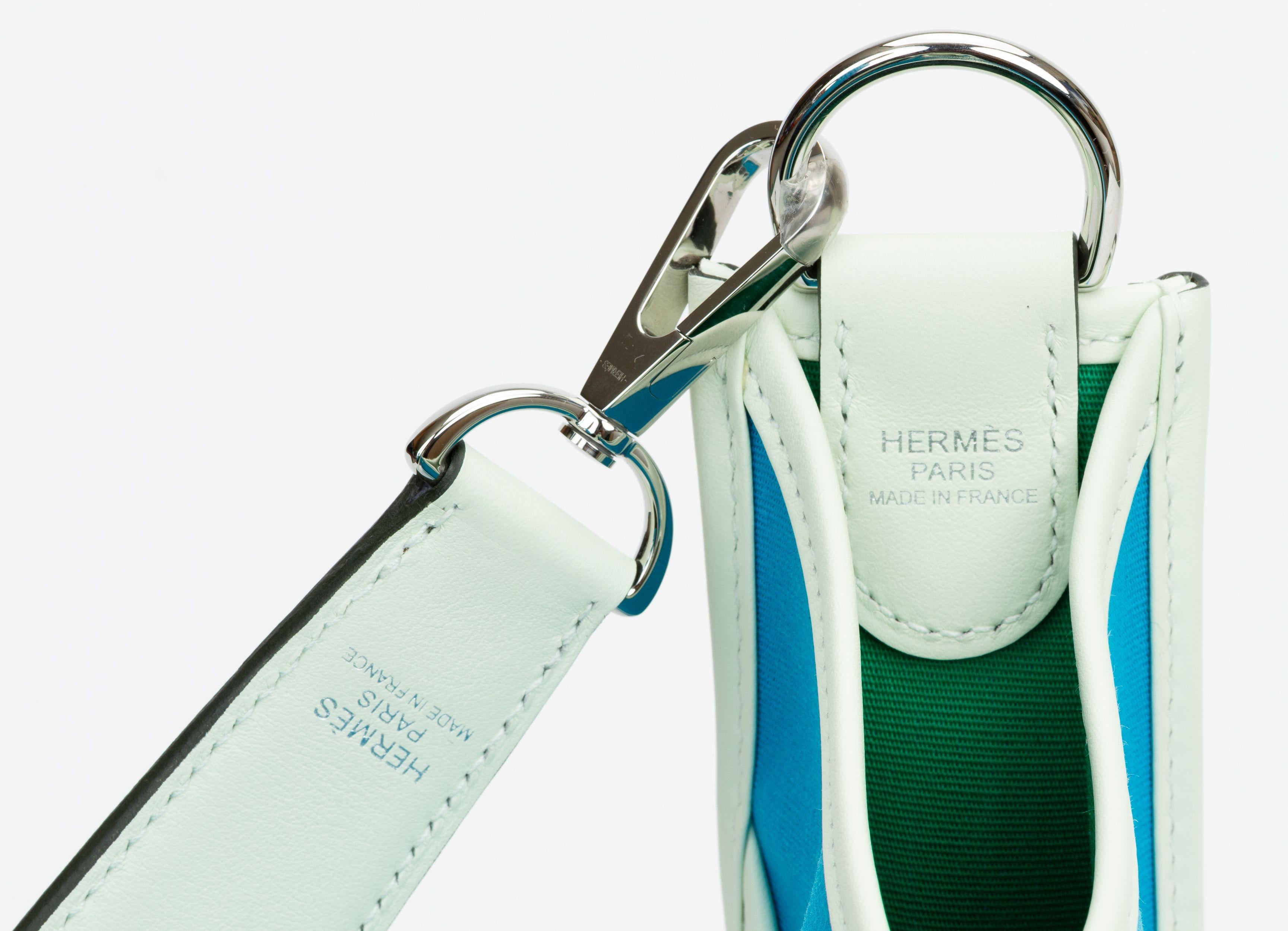 Hermès Neo Evelyne PM Bleu Azteque in vendita 1