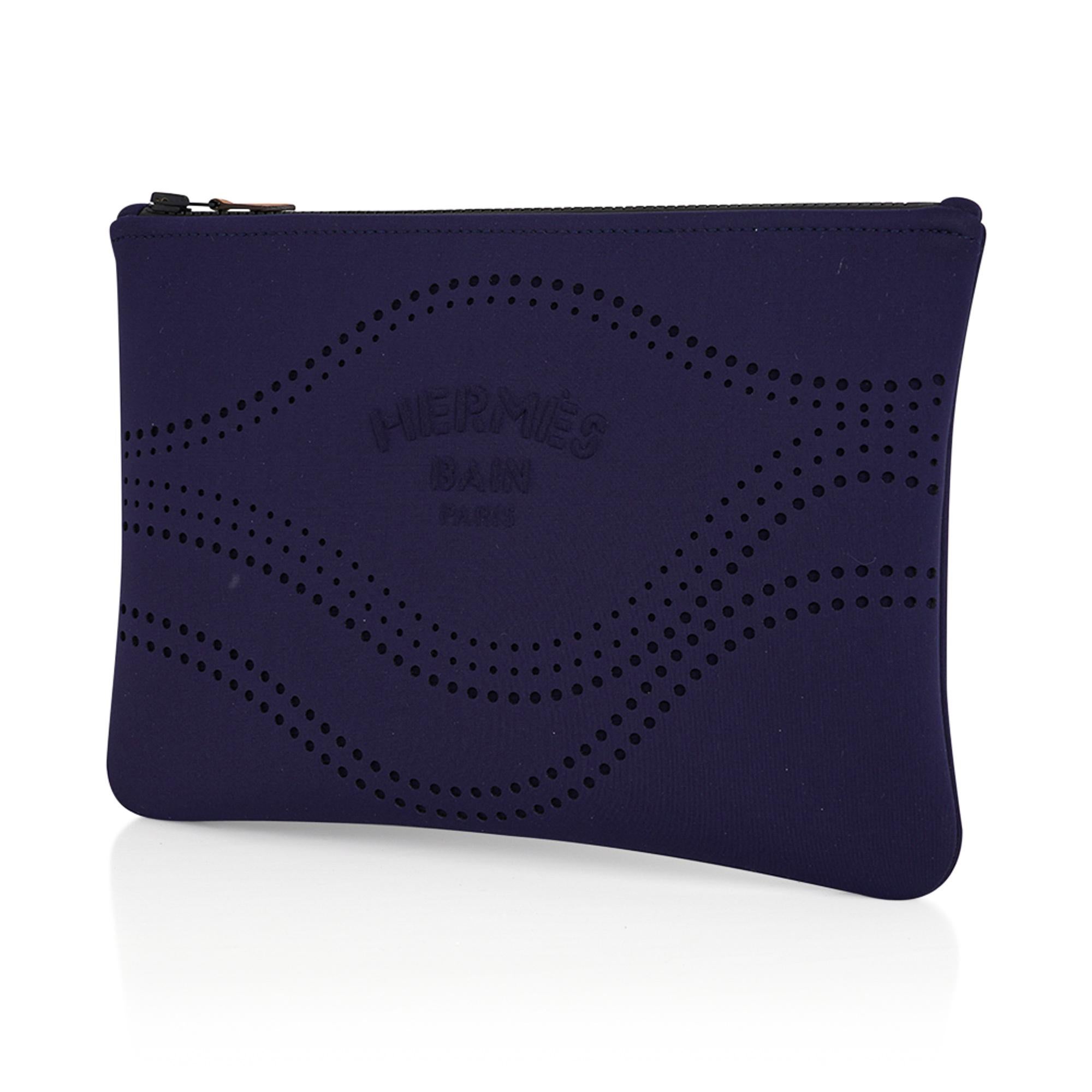 Hermes Neobain Waves Case Marine Small Model im Zustand „Neu“ im Angebot in Miami, FL