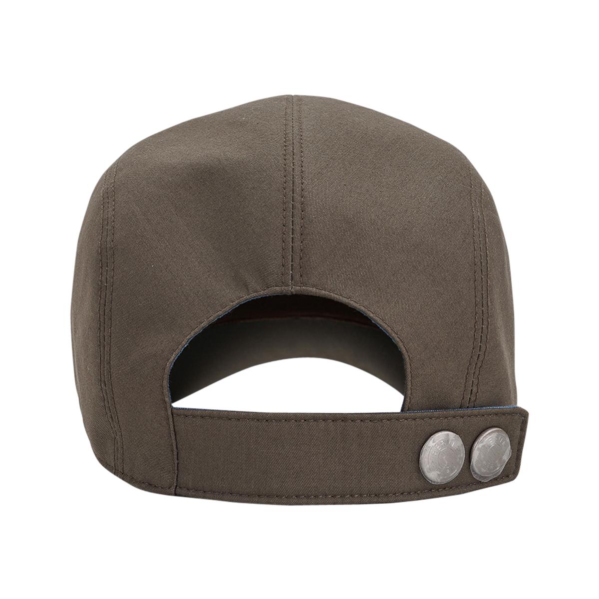 Hermes Nevada Mors Cap Etoupe Cotton Hat 59  1