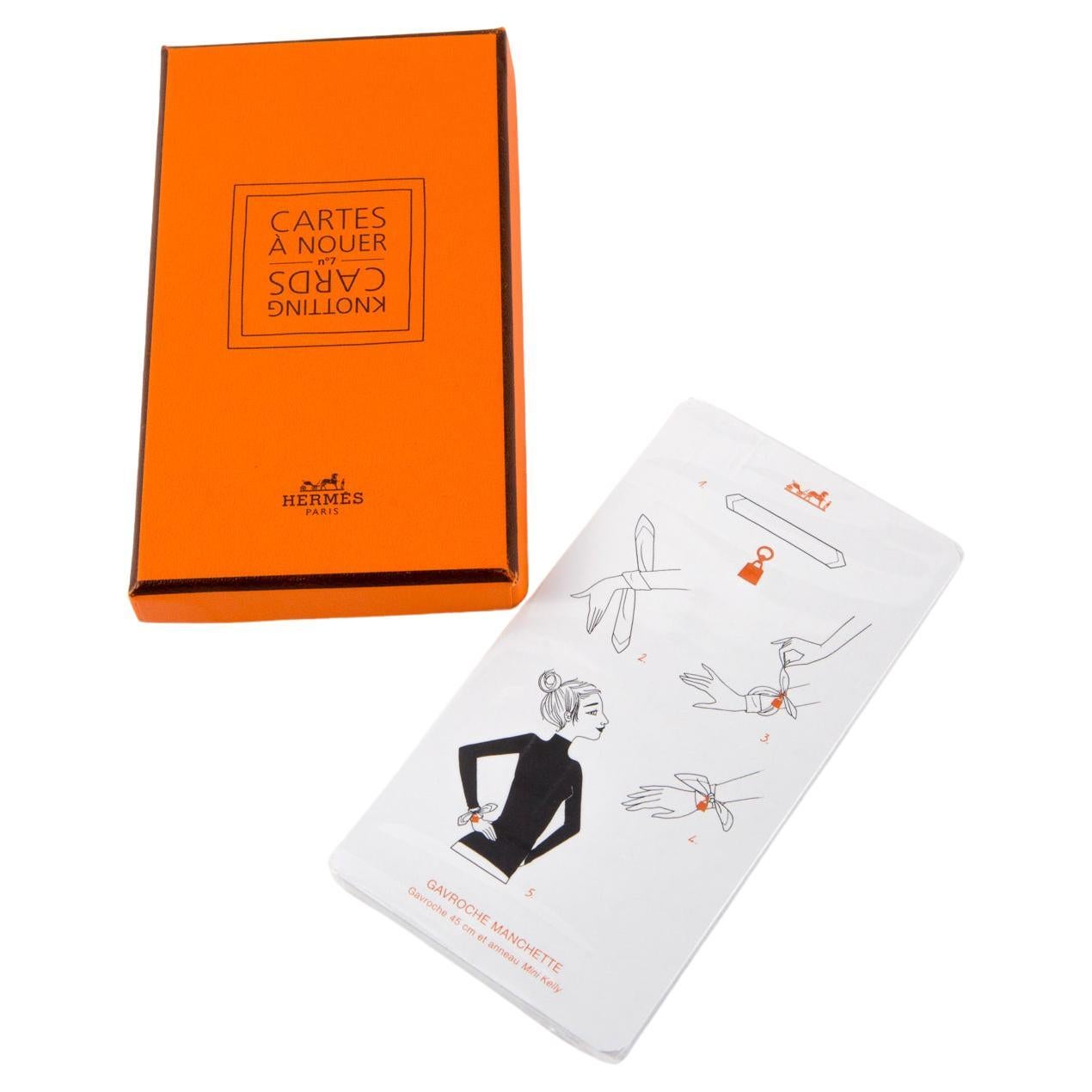 Hermes Never Open Iconic Orange Knotting Cards