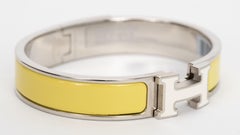 Hermes New 2 Tone Clic H Thin Bracelet