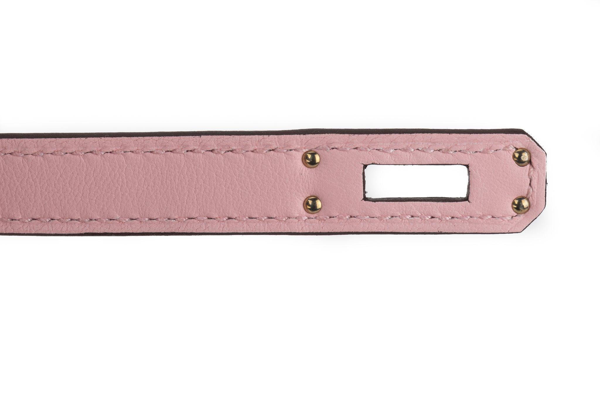 Hermès New Birkin 25 Rose Sakura Swift For Sale 5