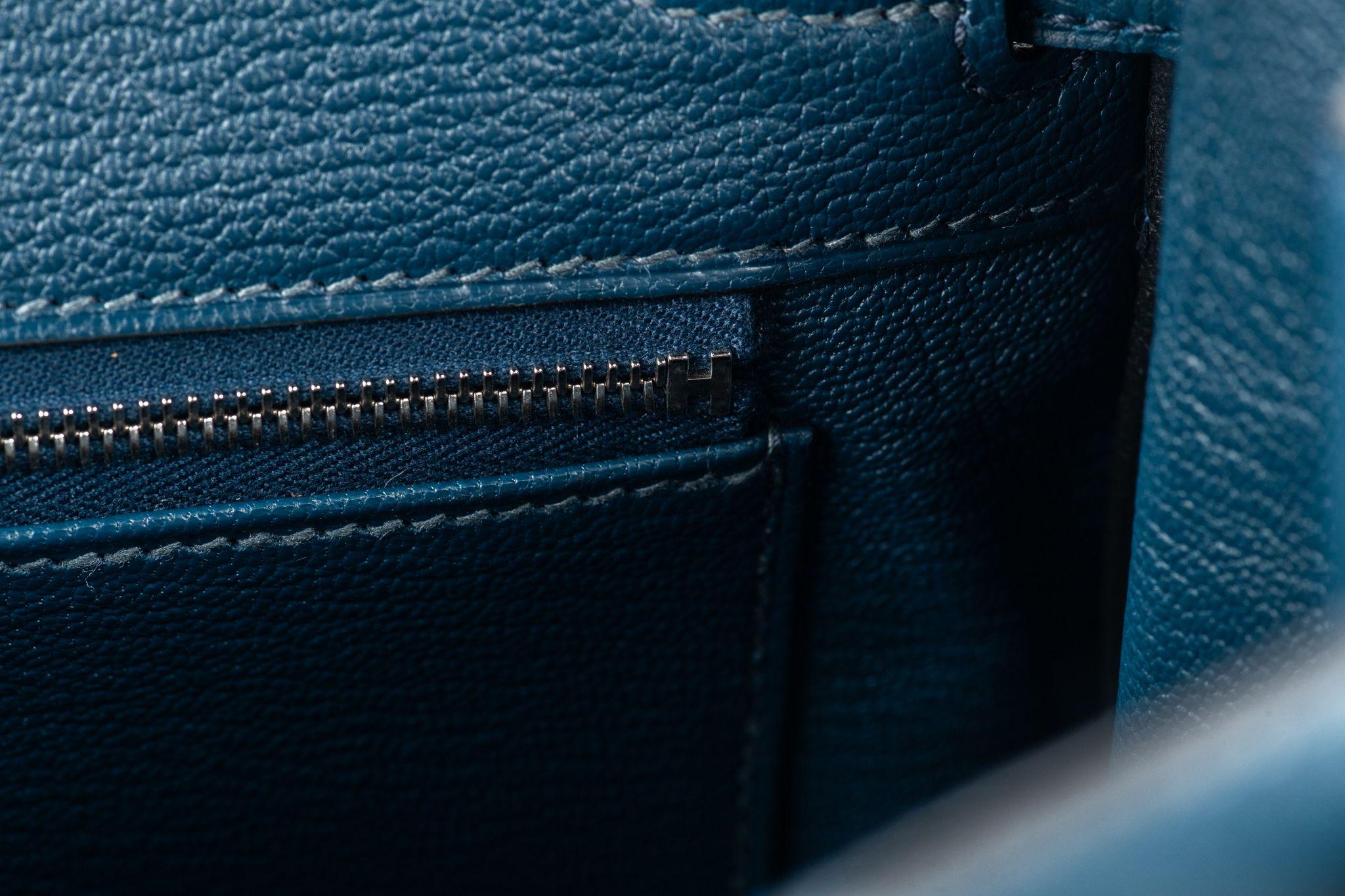 Hermès NEW Birkin 25 Togo Blue De Prusse For Sale 7