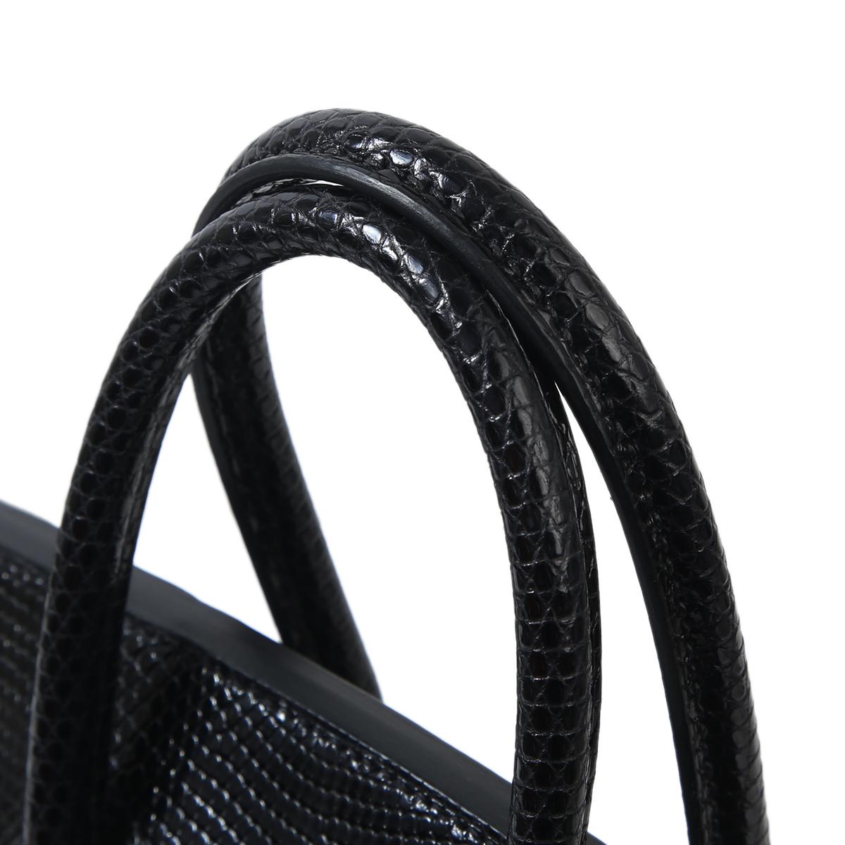 HERMÈS NEW Birkin 25 Touch Black Lizard Exotic Togo Leather Top Handle Tote Bag Damen