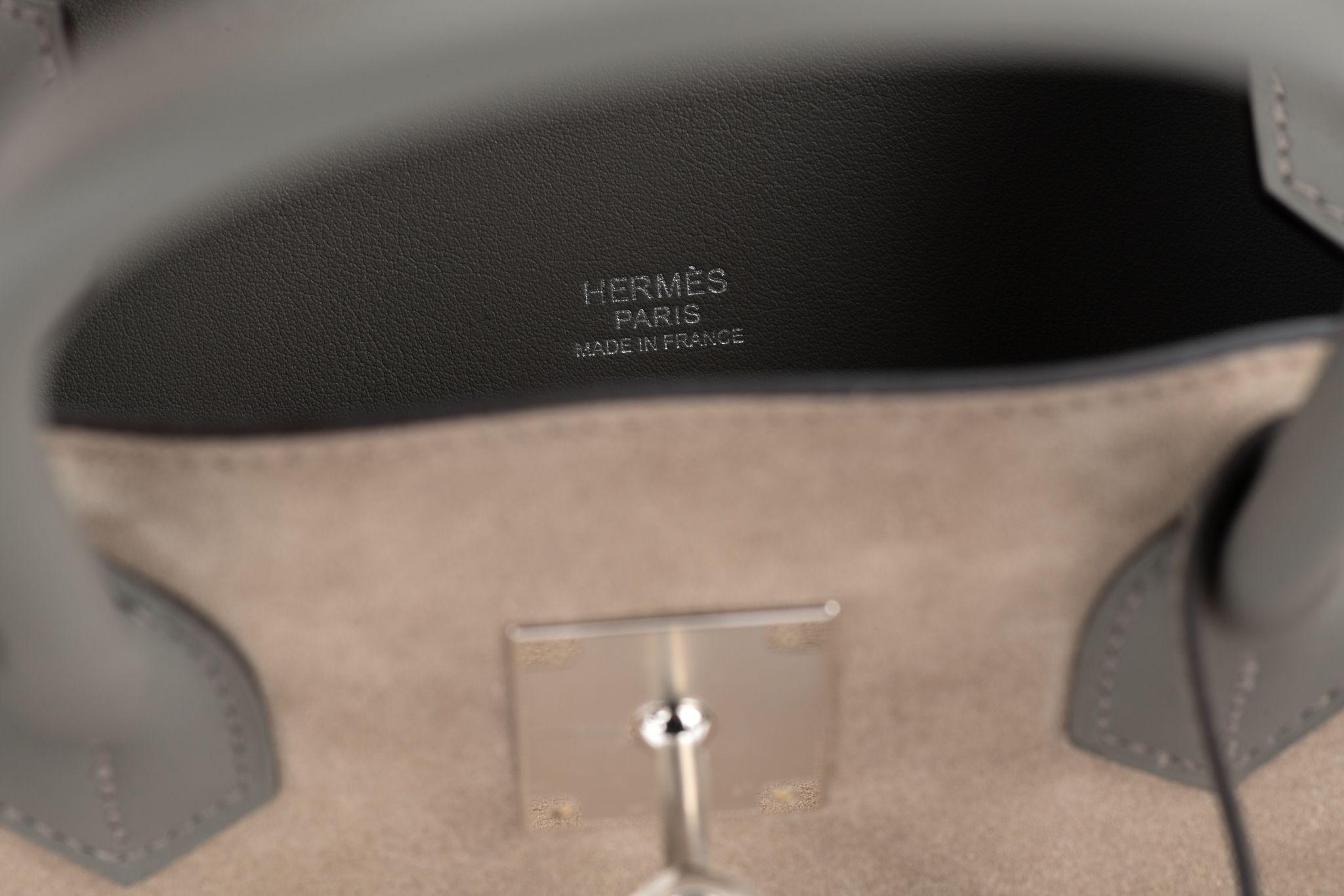 Hermès New Birkin 30 Gris Grizzly en vente 5