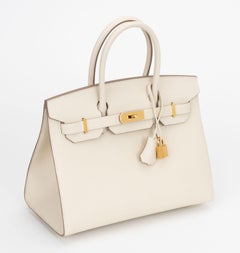 Hermès New Birkin 30 Sellier Epsom Craie