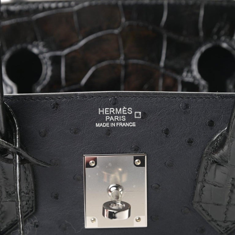 Hermès Birkin Limited Edition 30 Raisin/Prunoir Touch Alligator