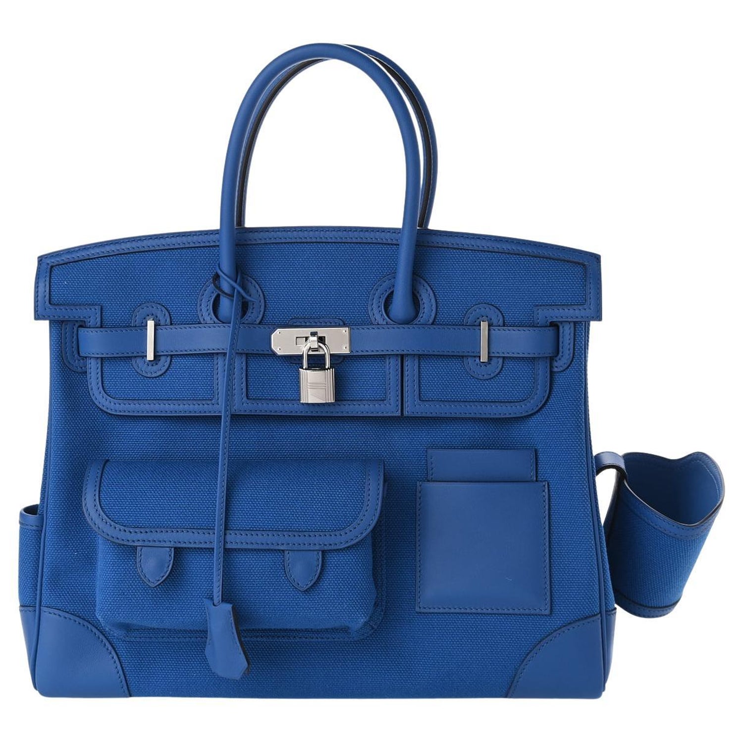 Hermes Birkin 25 Blue Frida Y Engraved (around 2020) Women's Swift Handbag  Hermes