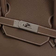 Hermes NEW Birkin 40 Taupe Tan Men's Carryall Travel Top Handle Satchel Tote Bag