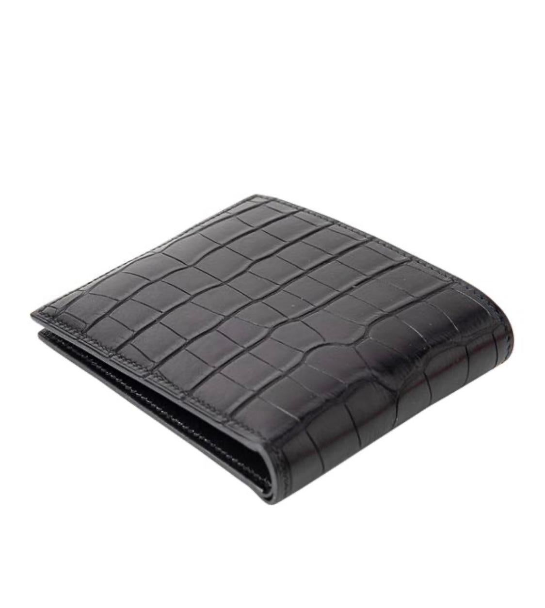 black alligator wallet