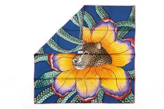 Hermès New Blue "Baobab" Silk Scarf