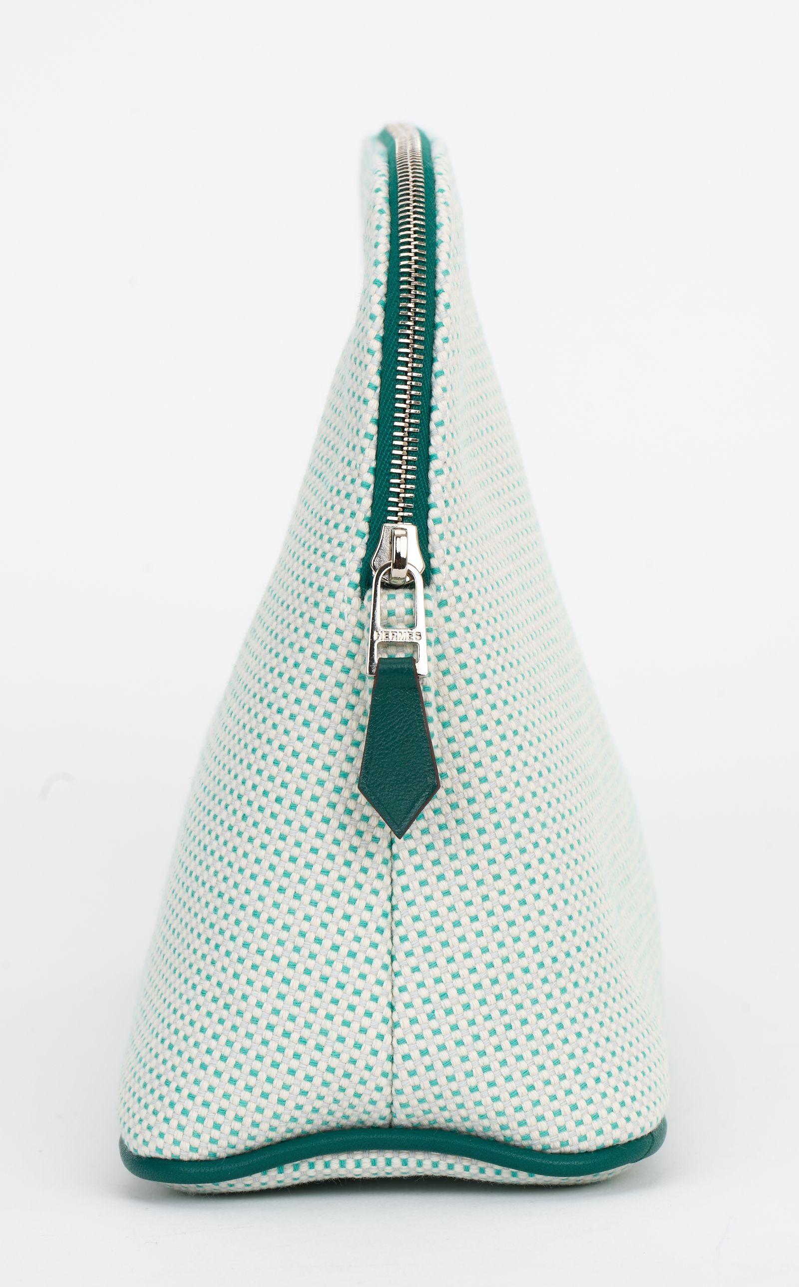 Gray Hermès New Bolide Crazy H Case Green For Sale