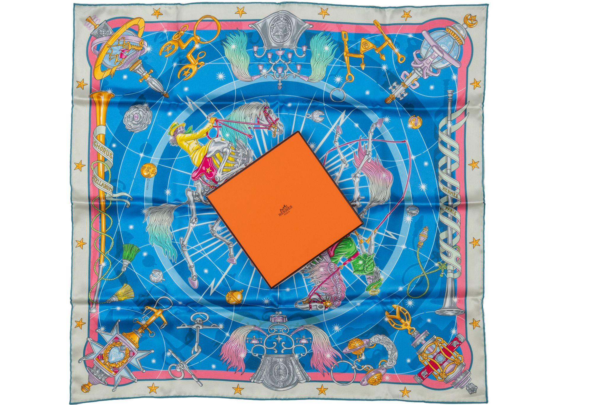 Hermès New Chorus Stellarum Silk Scarf For Sale 1