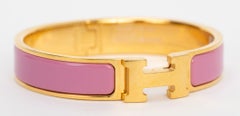 Hermes New Clic H Rose Flamingo Bracelet