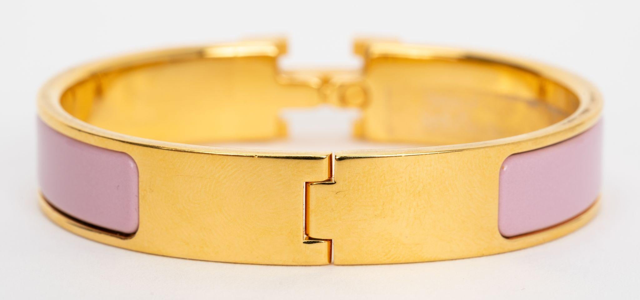 De las mujeres Hermes Nueva Pulsera Clic H Rosa Nacarat en venta
