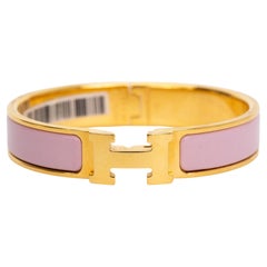 Hermes New Clic H Rose Nacarat Bracelet