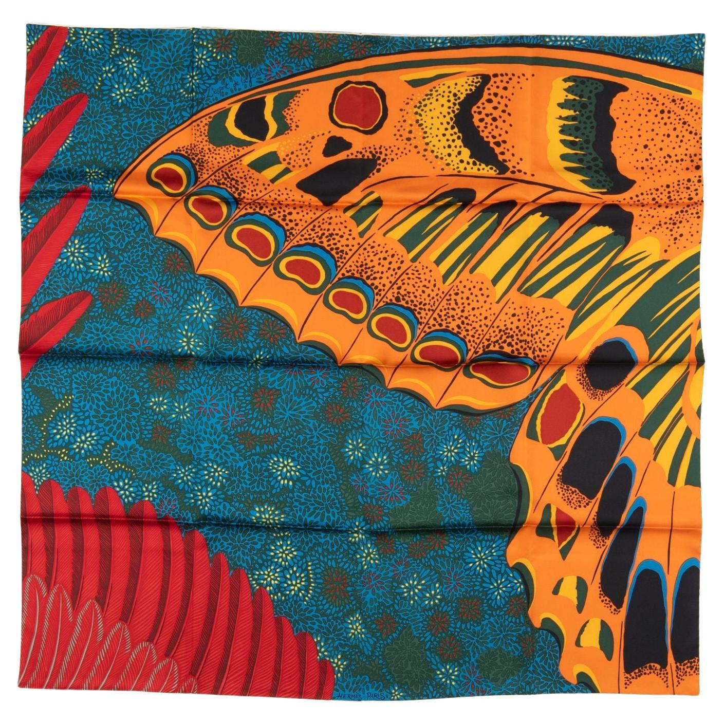Hermès New Esprit de La Foret Silk Scarf en venta