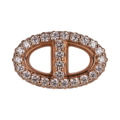Hermes Farandole Diamond Rose Gold Earrings