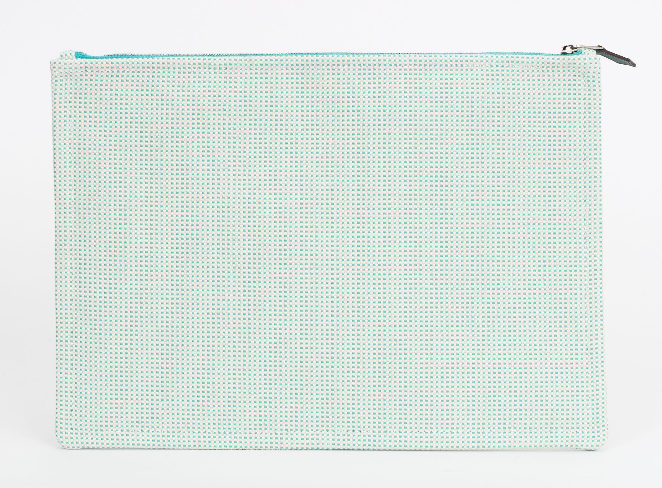 Hermès New Faubourg Unisex Etui Groß (Grau) im Angebot