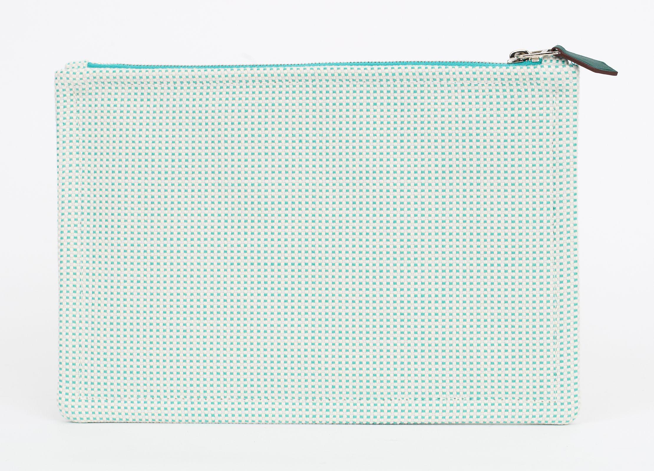 Hermès New Faubourg Unisex Etui Klein (Grau) im Angebot
