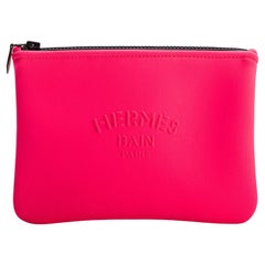 Hermès New Fuchsia Neoprene Pouch