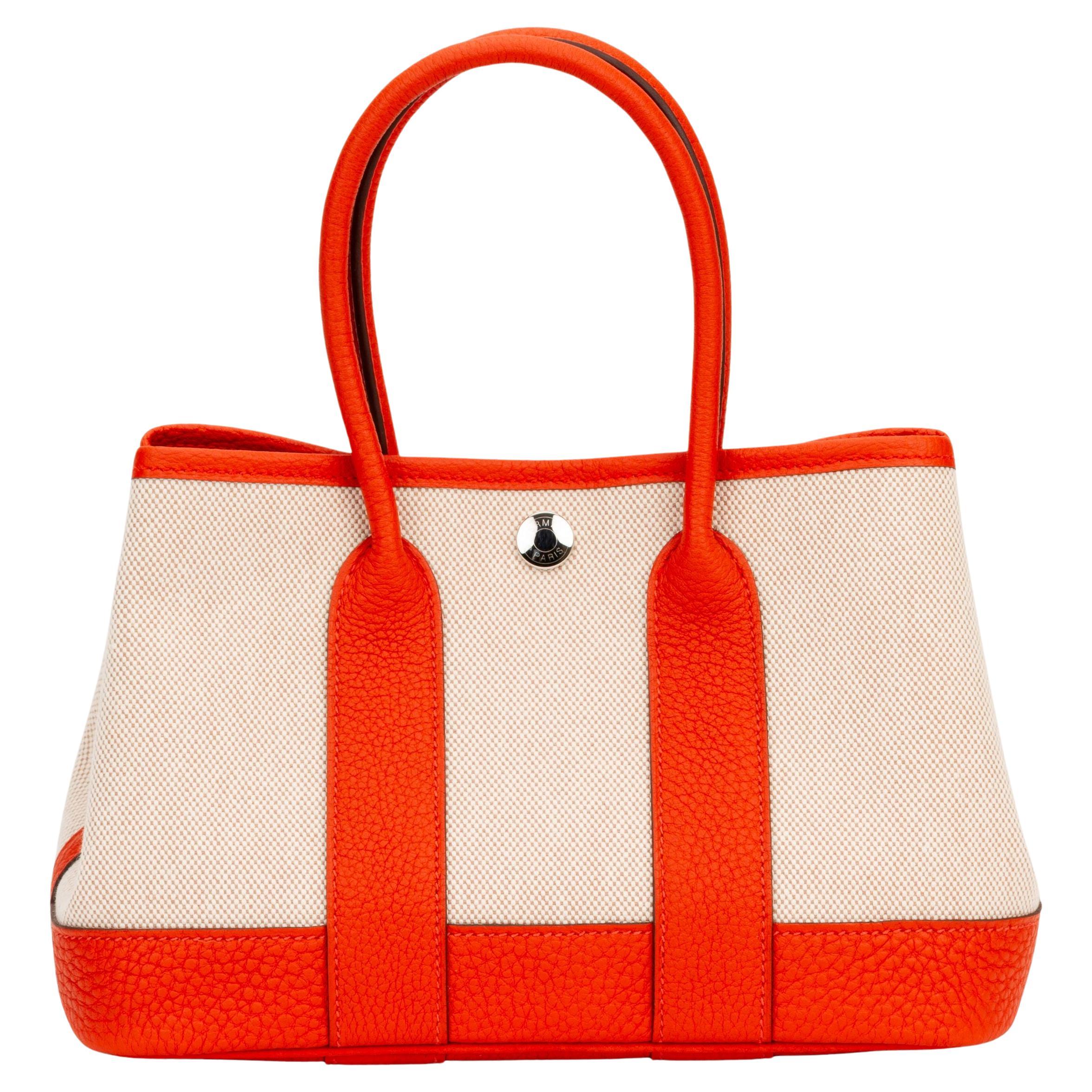 Hermes New Garden Party 23 Capucine Mini For Sale